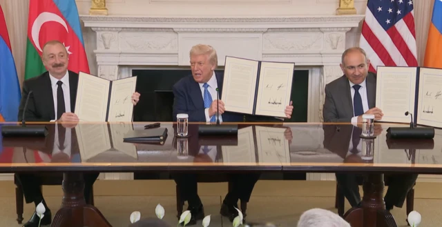 Azərbaycan və Ermənistan Vaşinqtonda sülh sazişinin mətnini qəbul ediblər.