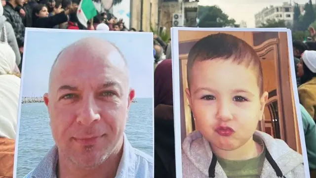 Rimin itkin düşən əri Usama Turjman və onların oğlu Kərim