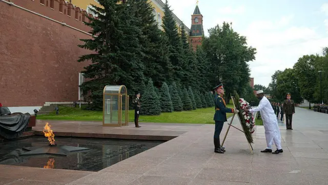 Assimi Goita Moskvaya səfəri zamanı