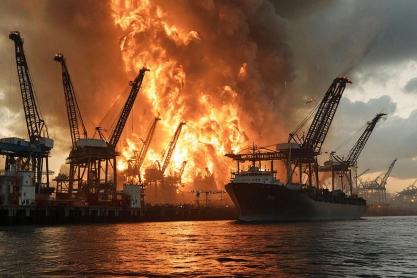 Rusiya Odessada Yujnı limanına zərbə endirib