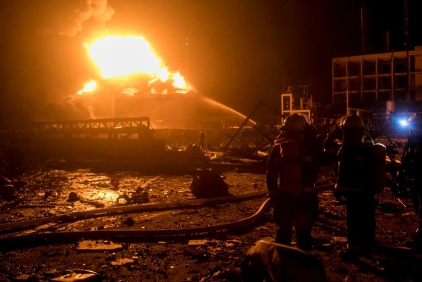 Çin polisi zavodda baş verən partlayışın səbəbini araşdırır