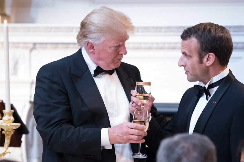 Tramp Makronu yeni rüsumlarla hədələyib