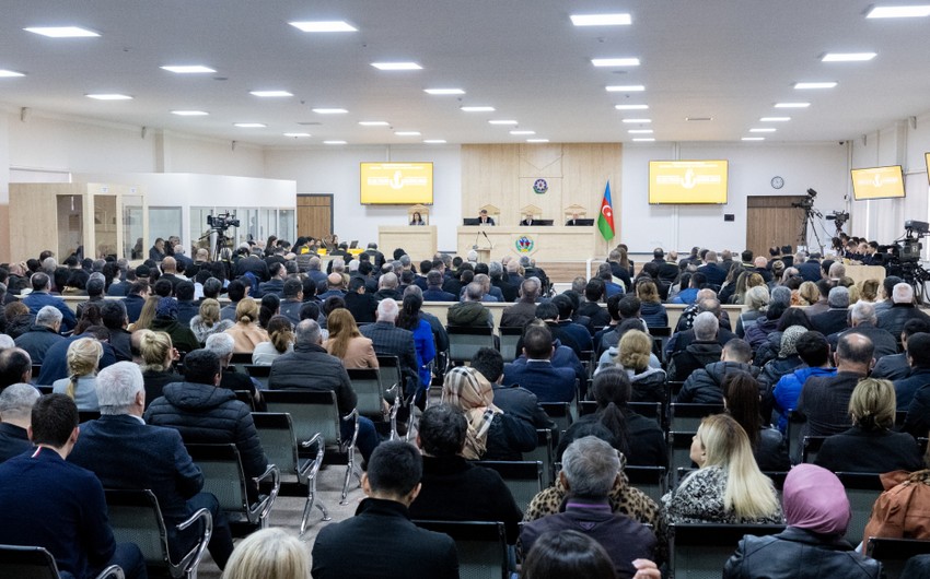 Cinayətkar ermənilərin məhkəməsi davam etdirilib...