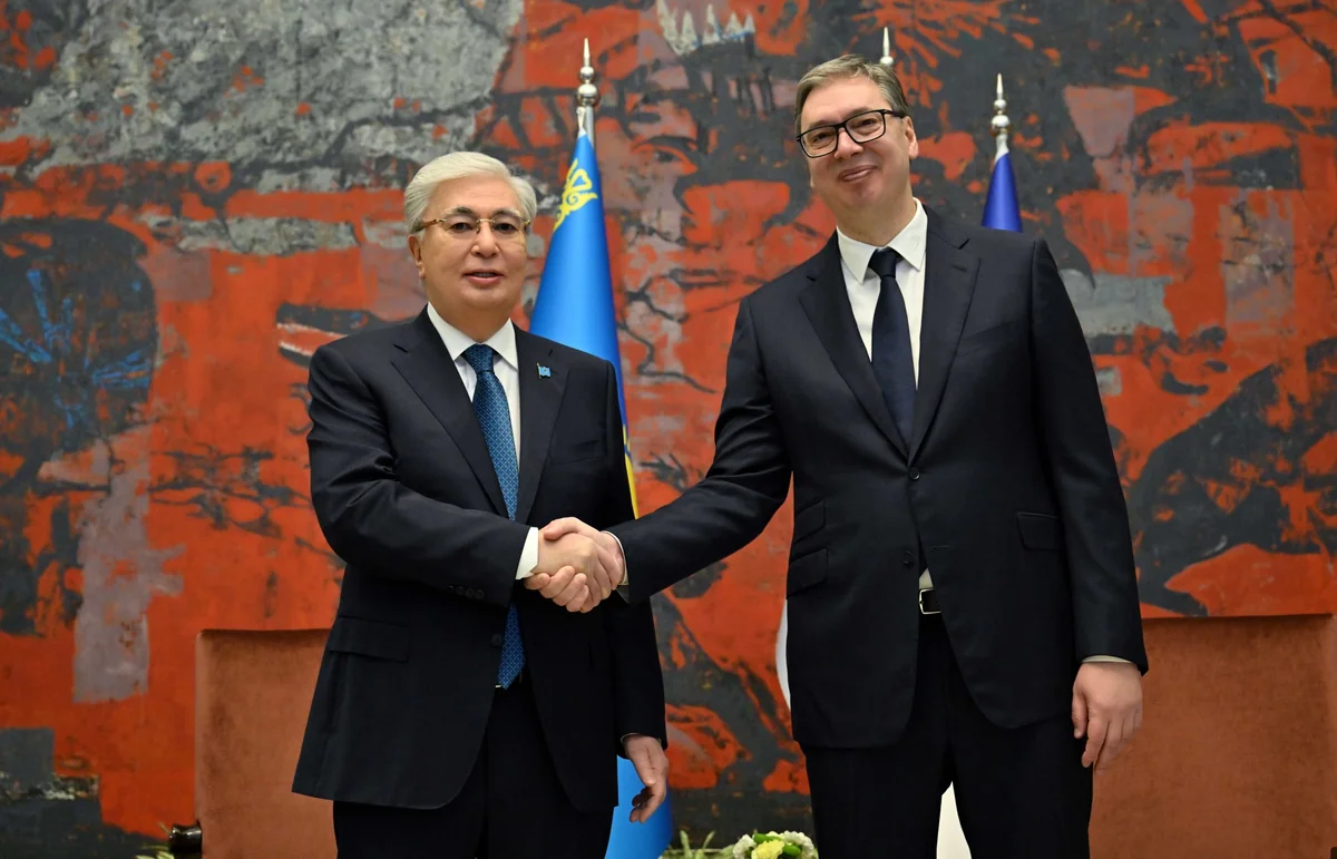 Tokayev və Vuçiç ikitərəfli strateji tərəfdaşlığın inkişafını müzakirə edib