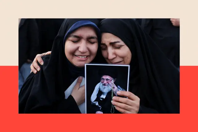 Ali Rəhbərin qətlindən sonra minlərlə insan Tehranın küçələrinə çıxdı