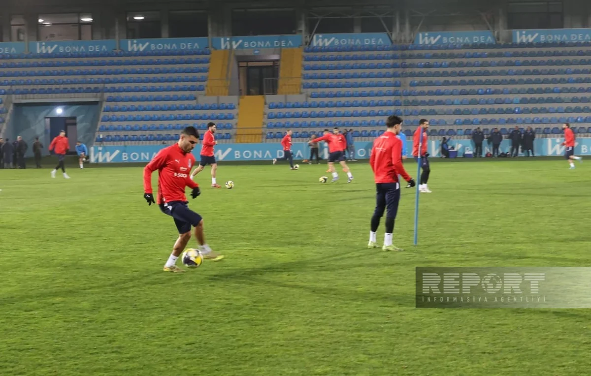 FIFA Series – 2026: Azərbaycan millisinin Sent Lüsiya yığması ilə oyundan əvvəl açıq məşqi təşkil olunub