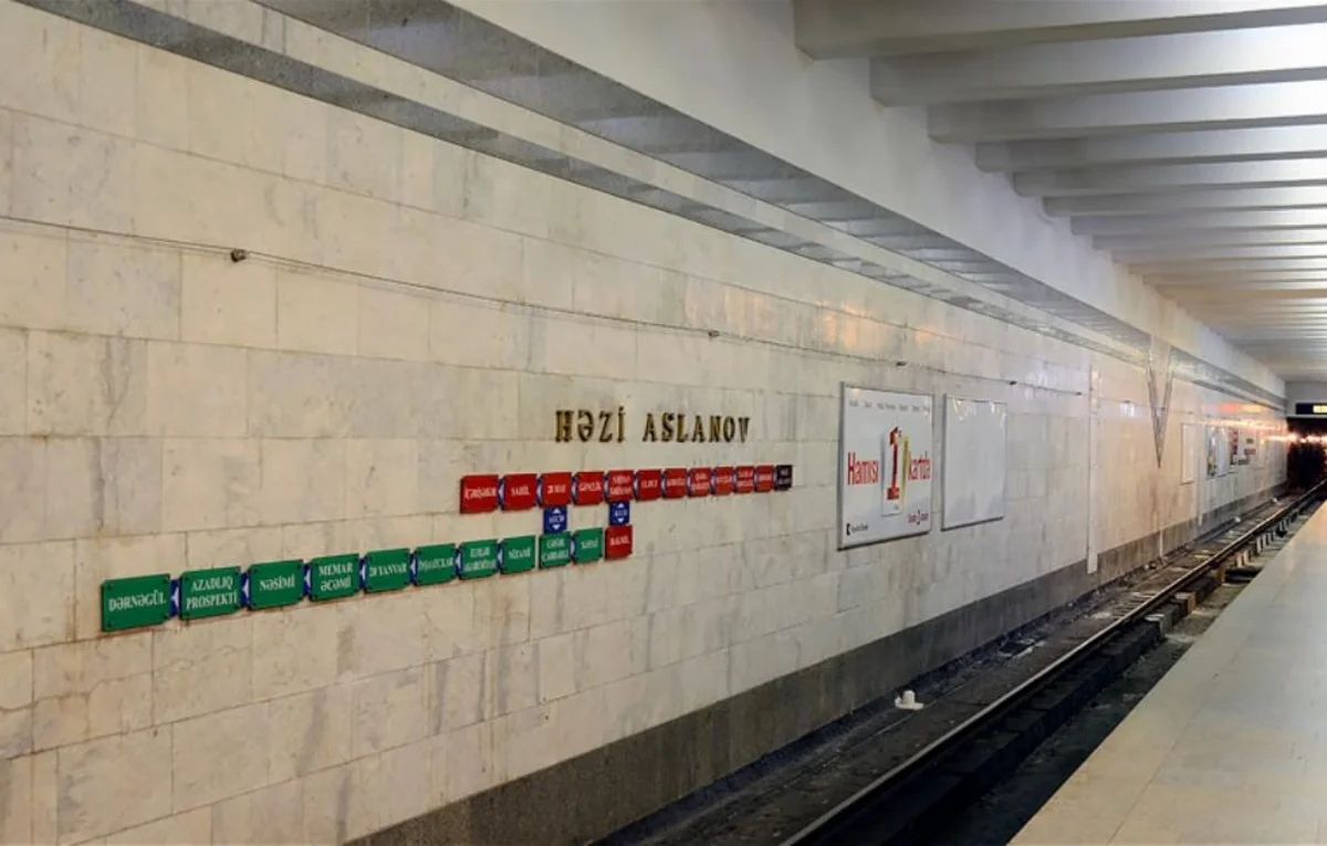 Metronun Həzi Aslanov stansiyasının dalanında yenidənqurma işlərinin daha bir mərhələsi yekunlaşıb