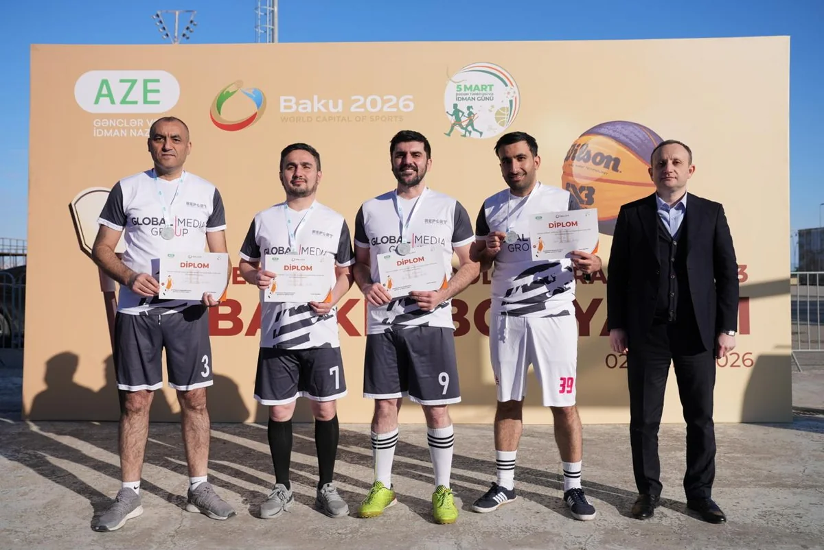 Report komandası 3x3 basketbol turnirində ikinci yeri tutub