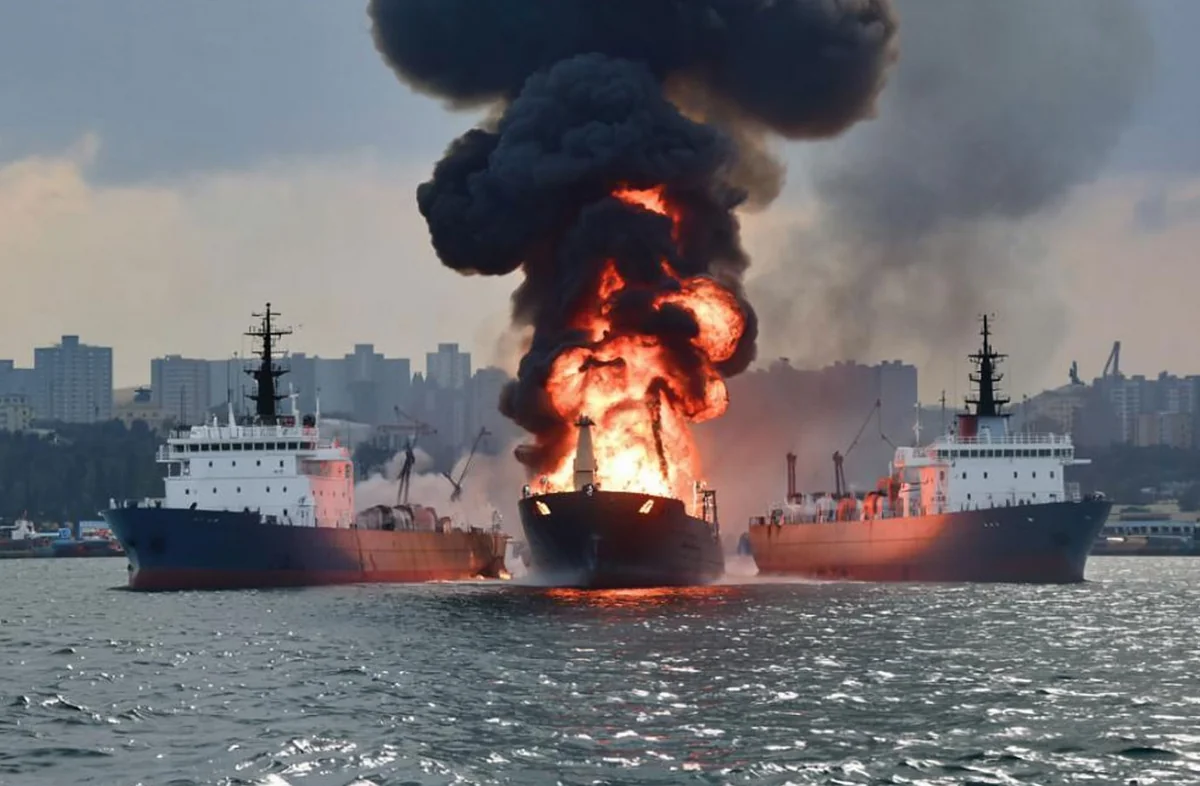 Rusiya PUA-sı Odessa limanında iki xarici ticarət gəmisini zədələyib